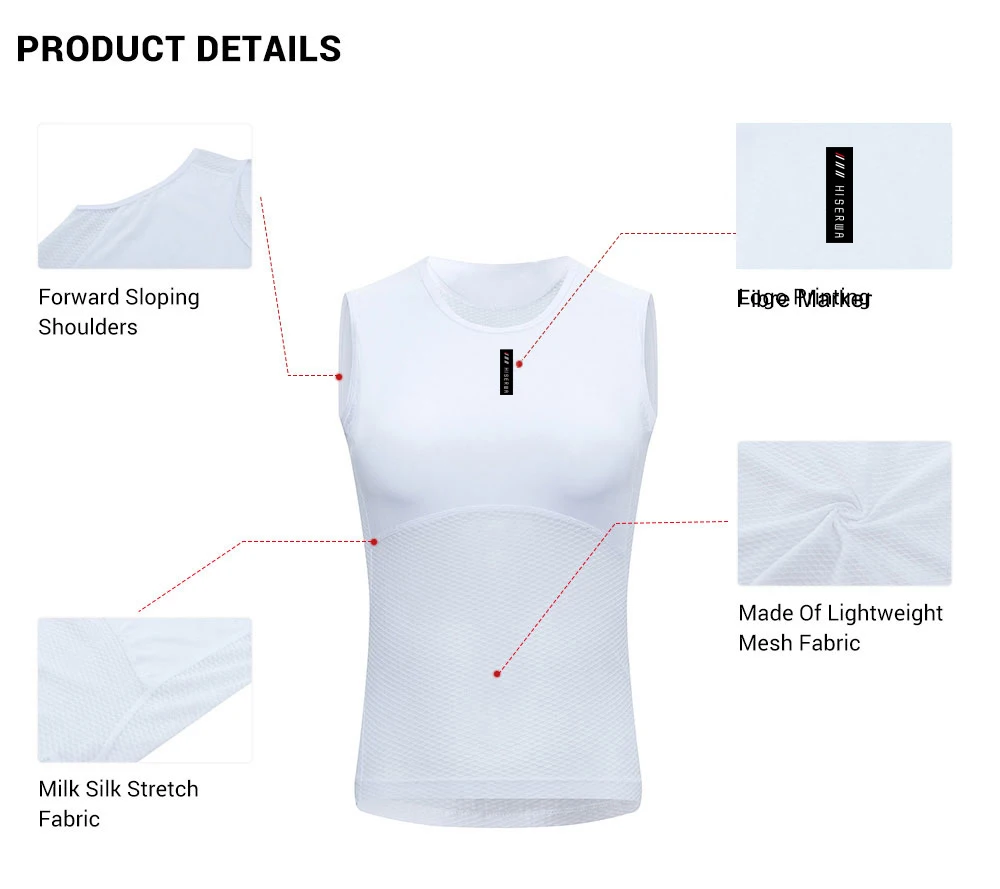 Women\'s Cycling Vest Mesh Breathable Quick Dry Cycling Base Layers Outdoors Sport Bicycle Sleeveless Underwear Road Bike Jersey