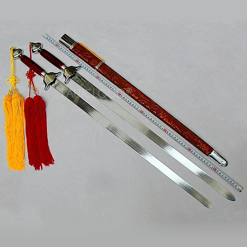 Tai Chi Double Swords for Adult Performance, Ring Sword Competition, Martial Arts, Mulan Mandarin Duck, Soft Sword