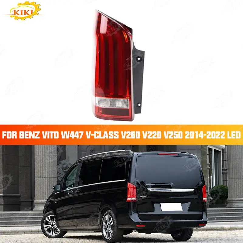 

Задние фонари KiKi для Benz Vito W447 V-class V260 V220 V250 2014-2022 Задние фонари Светодиодные задние фонари Полноценные светодиодные стоп-сигналы