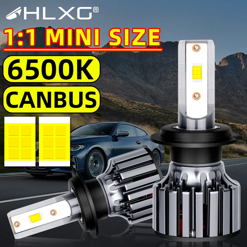 H7 H4 Reflektor LED High Power CSP Chip H8 H9 H11 H1 9005 9006 HB3 HB4 9012 Hir2 Żarówki reflektorów LED 12V 24V Turbo Lamp