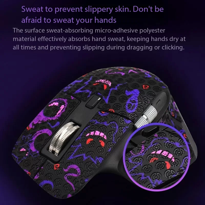 Nonslip Mouse Sticker for Logistic MX Master 3 3S Game Mouse DIY Handmade Mouse Anti-slip Tap