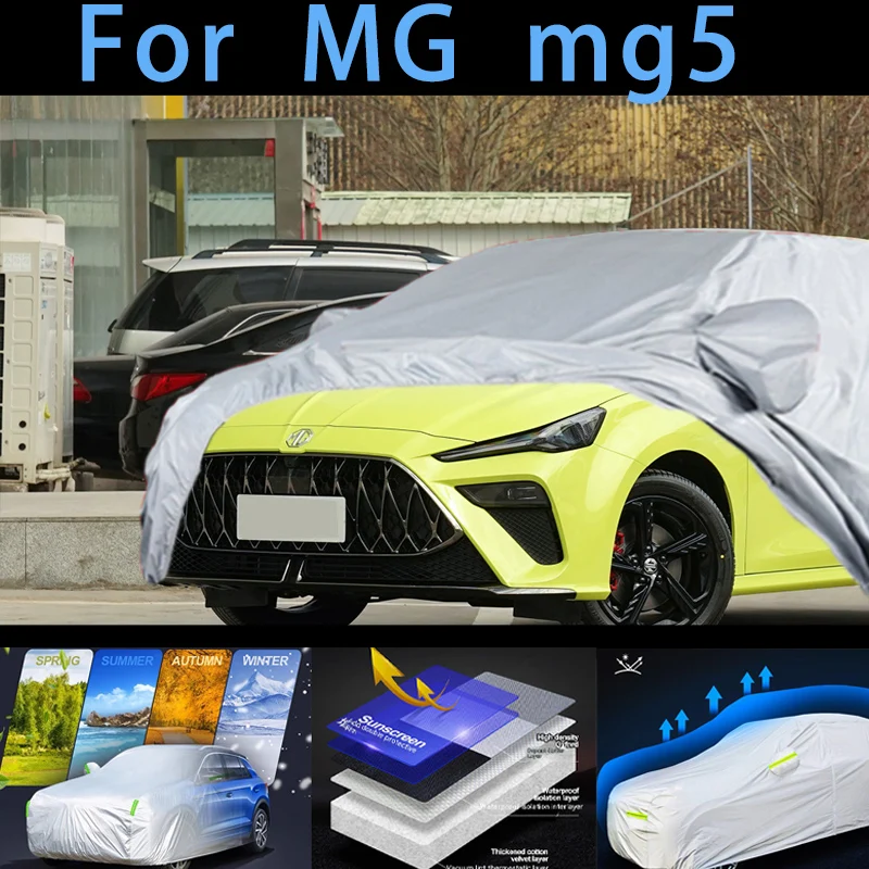 

For MG mg5 Outdoor Protection Full Car Covers Snow Cover Sunshade Waterproof Dustproof Exterior Car cover protection