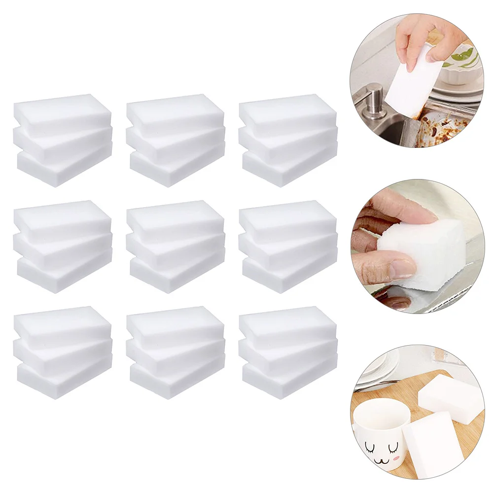 

100Pcs Sponge Strong Water Absorption Convenient for Dish Bowls Pans Kitchen Cleaning Sponge Household Use