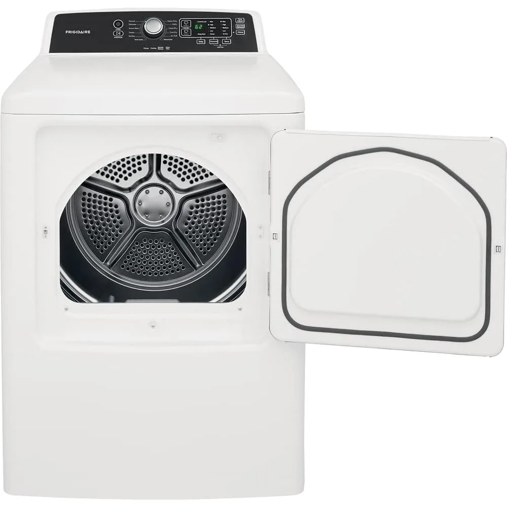 Grande capacidade livre permanente secador elétrico, FFRE4120SW, 6,7 Cu. ft