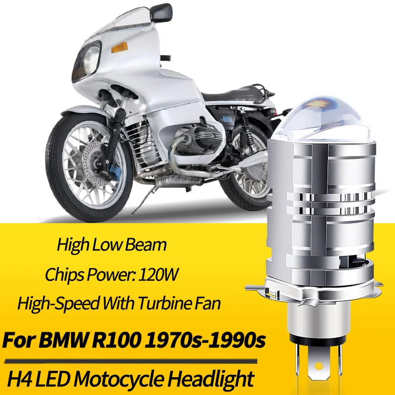 1PC LED Headlight Bulb H4 9003 HB2 High Low Beam Canbus For BMW R100 1970 1971 1972 1973 1974-1990 Motocycle Retrofit Accessory
