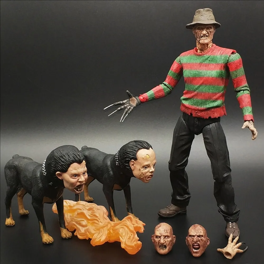 NECA Nightmare Part 2 فريدي عمل الشكل تمثال تحصيل PVC نموذج سطح المكتب لعبة الزينة