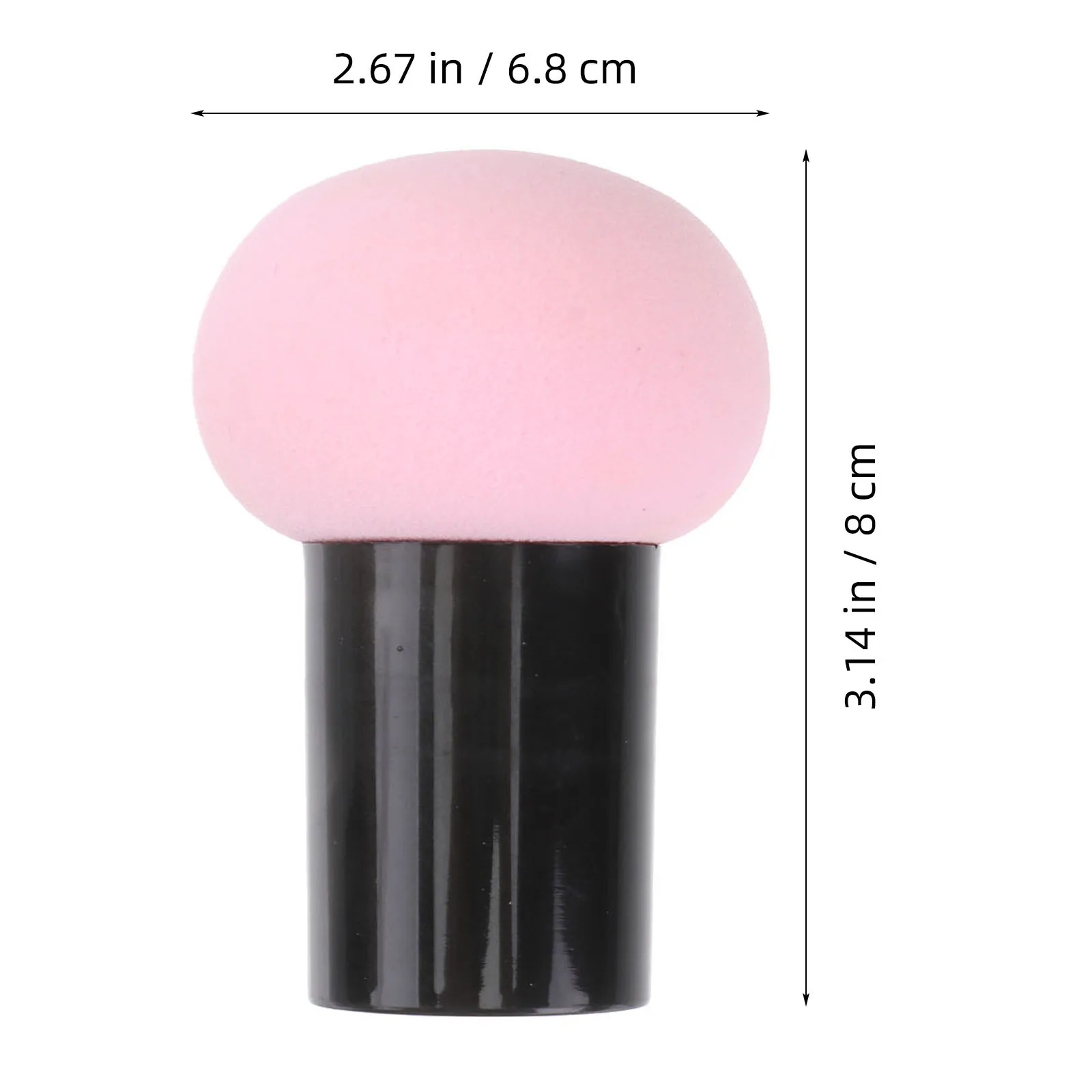 3Pcs Mushroom Shape Makeup Sponge Puff Handle Foundation Cream Corrector Concealer Applicator Large Size Wet Dry Powder Puff