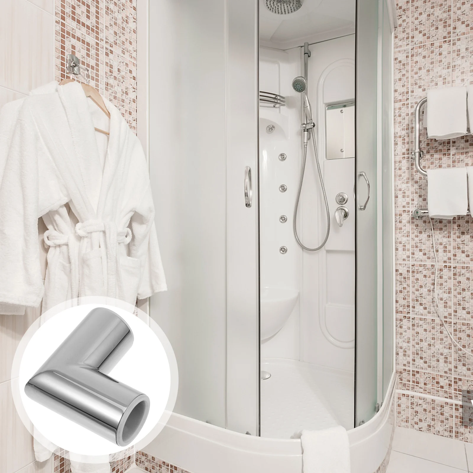 

Stainless Steel 90 Degree Elbow Pipe Connector Heavy Duty Tube Corner Connector for Marine Bathroom Glass Door Pipe Fitting