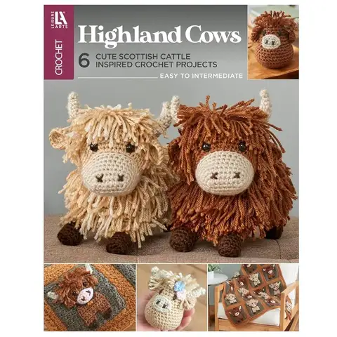 Highland Cows Crochet Book – Delightful Crochet Amigurumi Pattern Books Featuring Adorable Highland Cows, Perfect Animals Pa