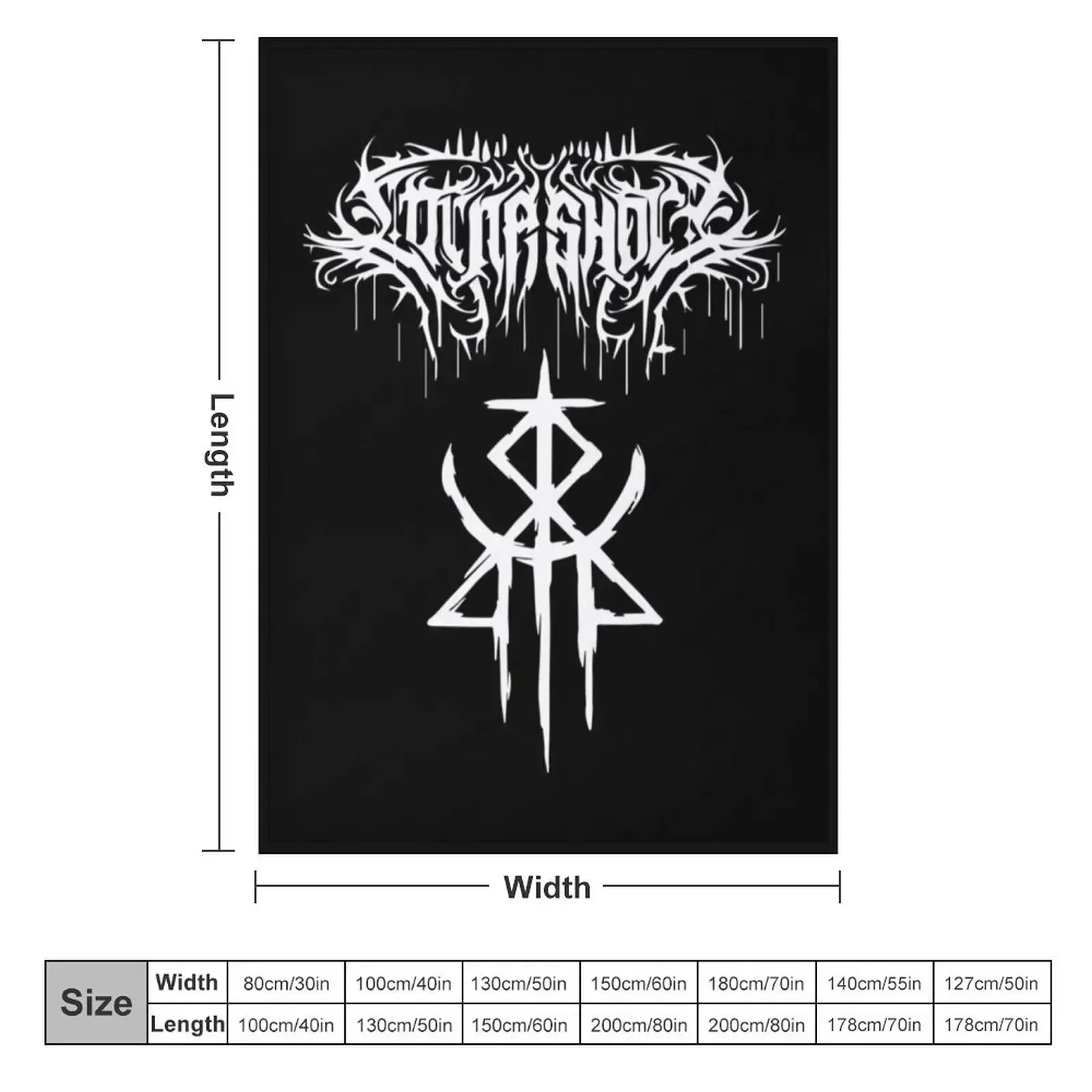 Lorna Shore Merch Lorna Shore Logo - Immortal Logo Throw Blanket Furrys Bed Fashionable decorative Decorative Sofa Blankets