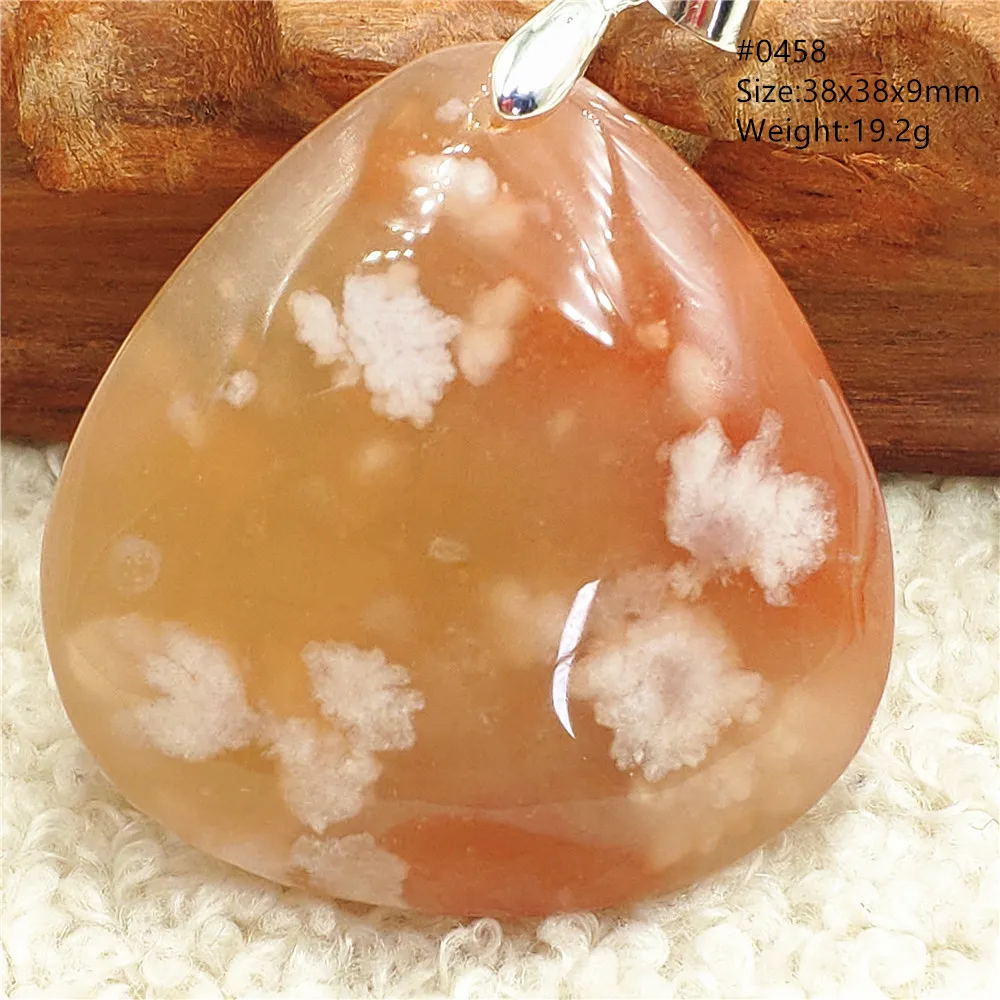 

Natural Cherry Orange Agate Bead Pendant Women Men Necklace Rectangle Gift Red Yellow Agate Pendant Water Drop Jewelry AAAAA