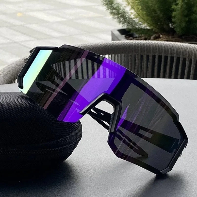 نظارات شمسية رياضية عصرية للجري وركوب الدراجات مقاومة للرياح UV380 للرجال والنساء #3