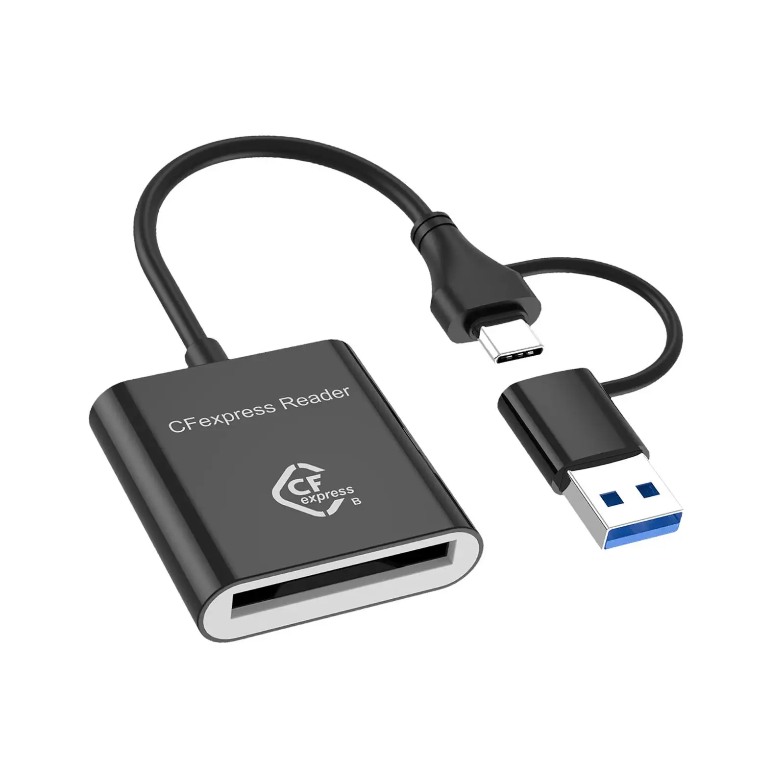 Type B Card Reader Equipment Multifunction Plug and Play 10Gbps Enthusiasts Laptop 2 in 1 Camera Memory Card Reader USB 3.2 Gen