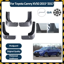 Car Mudflaps For Toyota Camry XV50 2015 2016 2017 Car Mud Guards Flaps Splash Front Rear Wheel Fender MudGuards Part Accessories