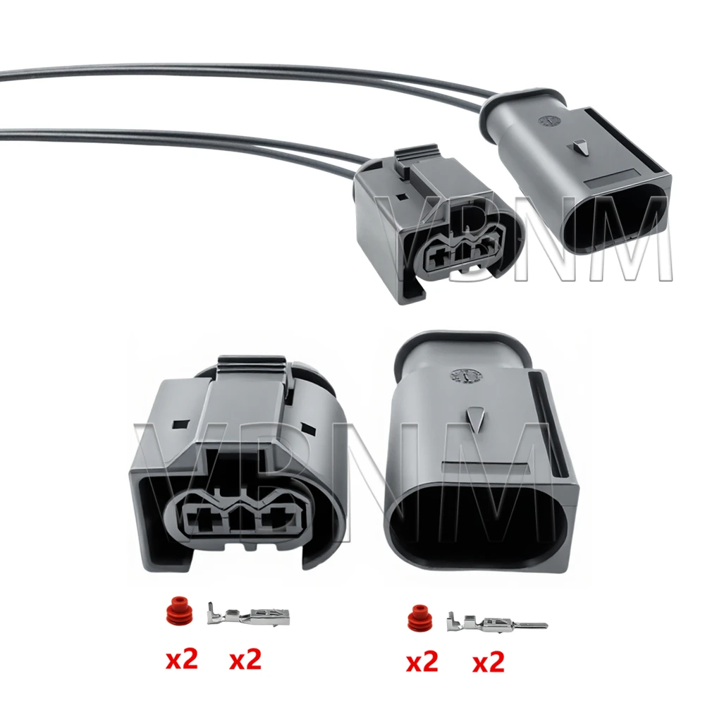 2-poliger 50290060 7514237-02 3,5-mm-Stecker (weiblich oder männlich) mit Klemmdichtung, wasserdichter Automobil-Sensor-Steckverbinder für Benz BMW – Detail 2