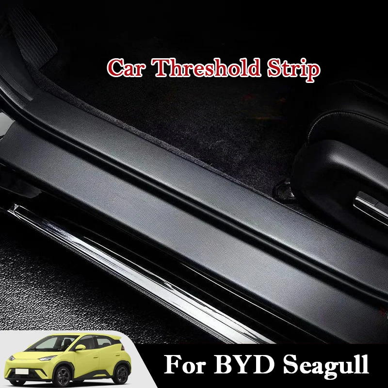 

Car Threshold Strip Protective Stickers Door Trunk Scratch Trampling Resistant Interior Stickers For BYD Seagull 2023 2024 2025