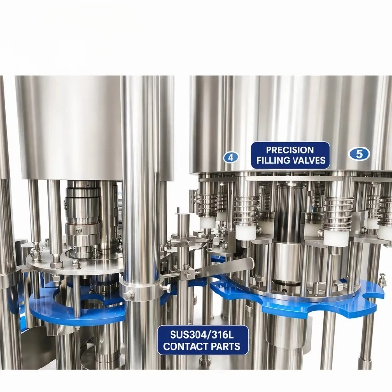 Industrial Monoblock 3 in 1 Liquid Water Rinsing Filling Capping Machine Custom