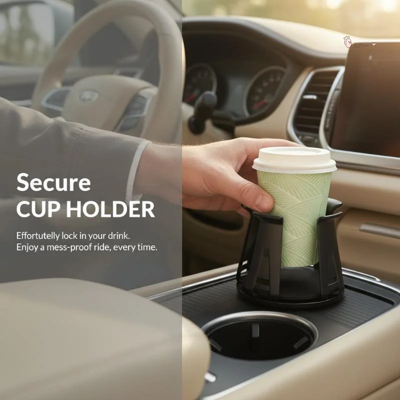 Car Black Cup Holder Ashtray Aromatherapy Purifier Coffee Cup Beverage Milk Tea Cup Ice Cup Holder