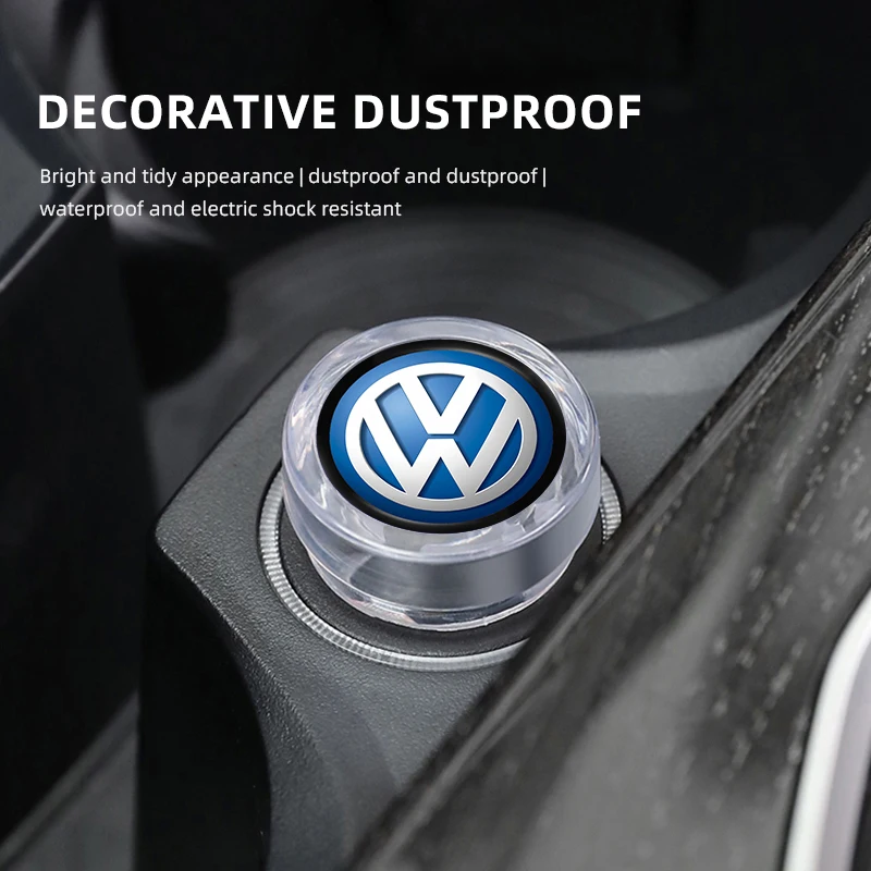 Car Cigarette Lighter Dust Cover Dustproof Cap Plug For VW Tiguan Arteon Taigo Caddy Sharan Beetle CC Amarok Transporter