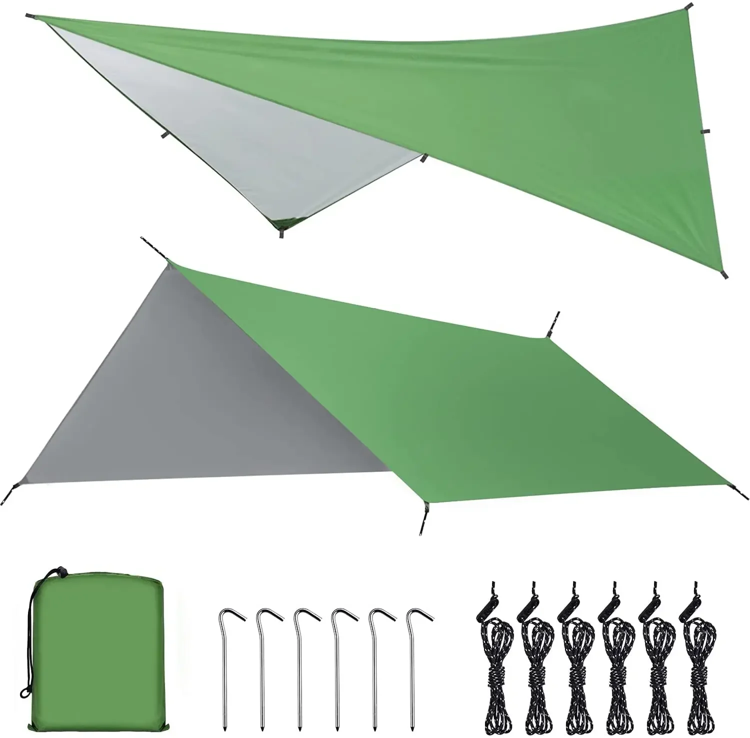 

l # waterproof flysheet sun shade canopy outdoor shelter survival hammock rain fly camping tent tarp