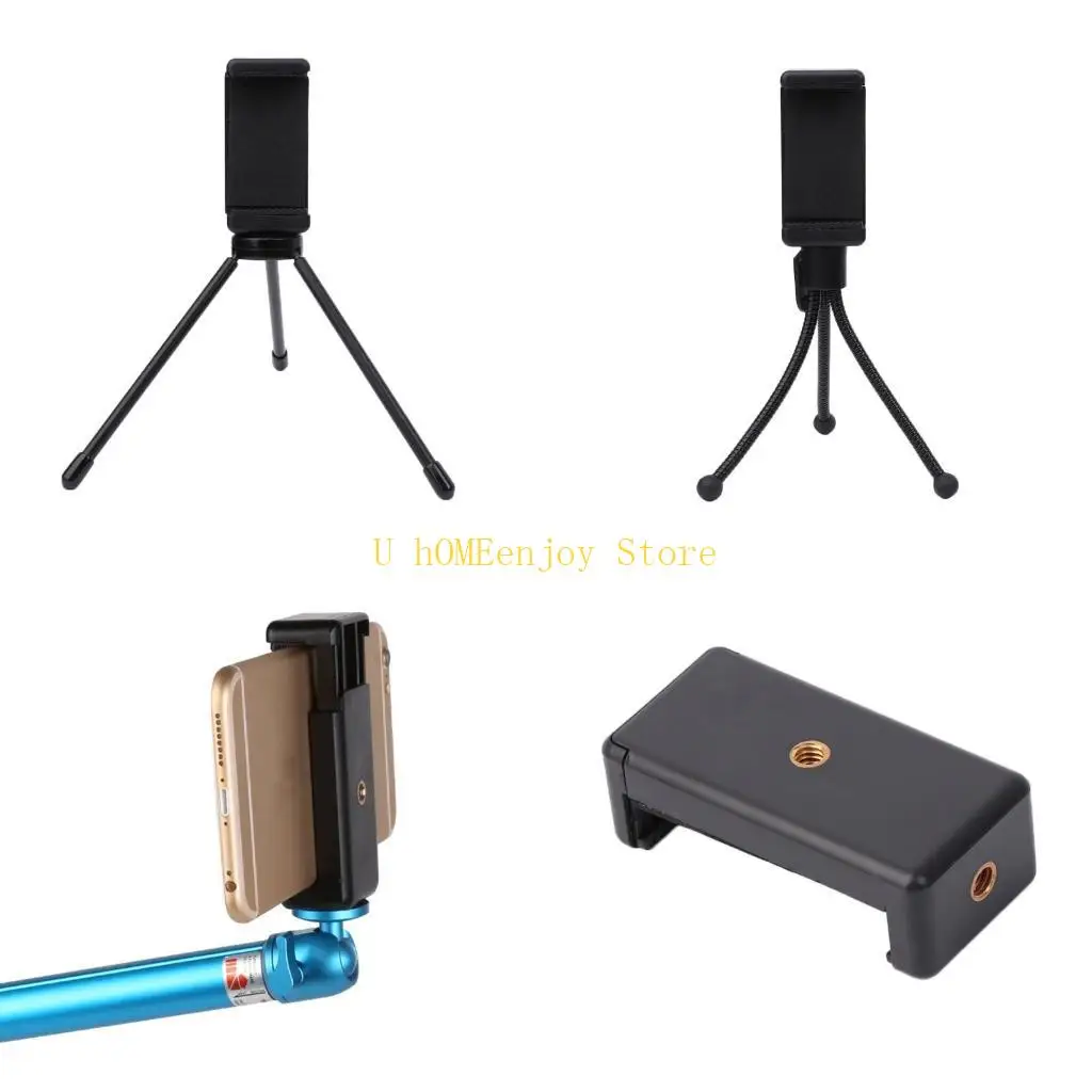 B0KF Selfie /Câmera /Tripé /Telefone Móvel Stand Clip Adapter Solder