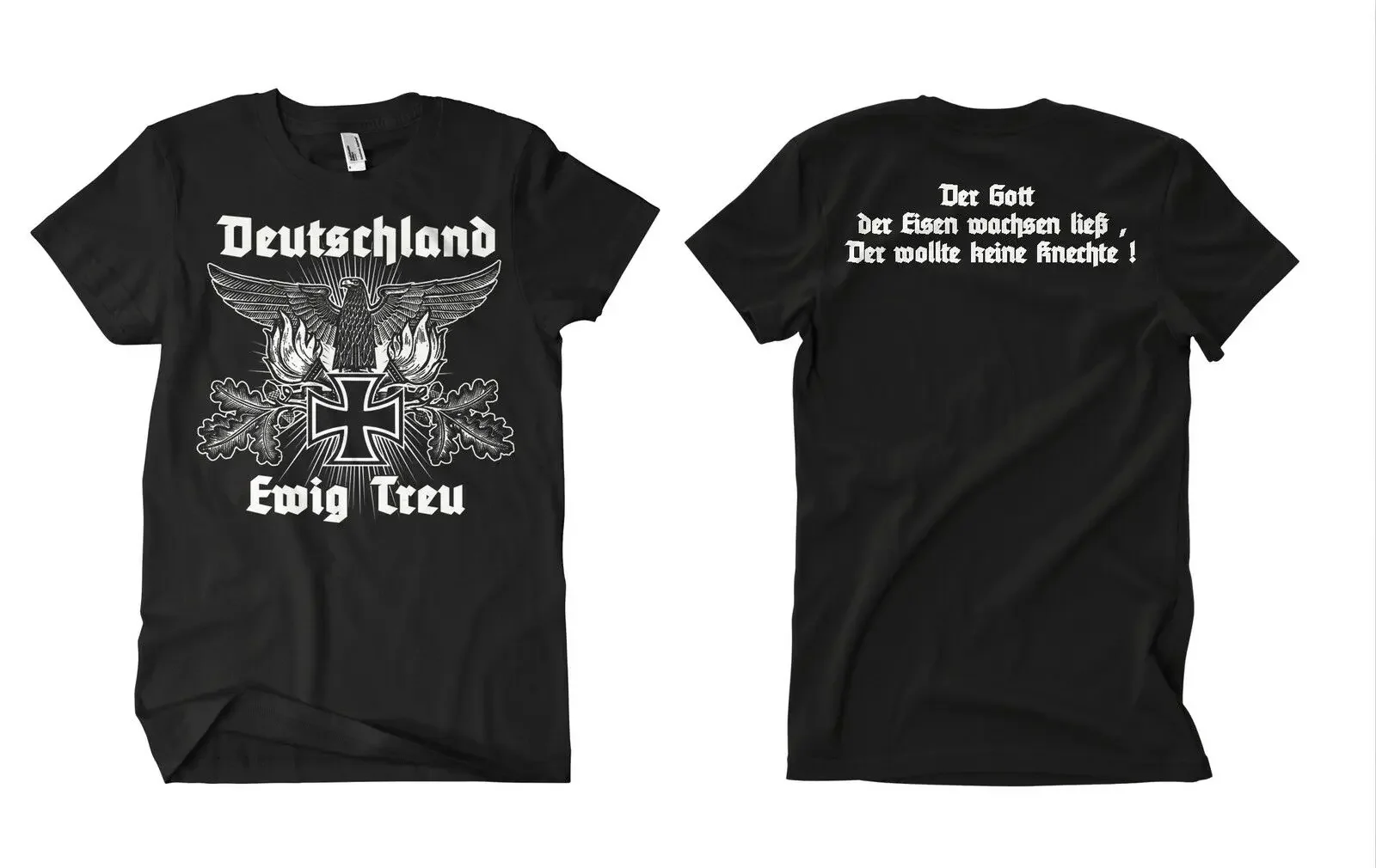 Deutschland Eternal Loyalty Homeland German Imperial Eagle T-Shirt 100% Cotton O-Neck Summer Short Sleeve Casual Mens T-shirt