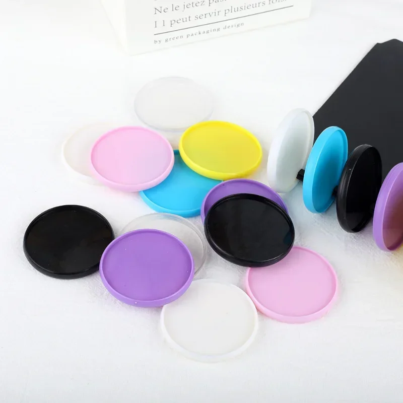 50PCS54MM large solid color plastic binding buckle, loose-leaf mushroom hole notebook binding consumables.