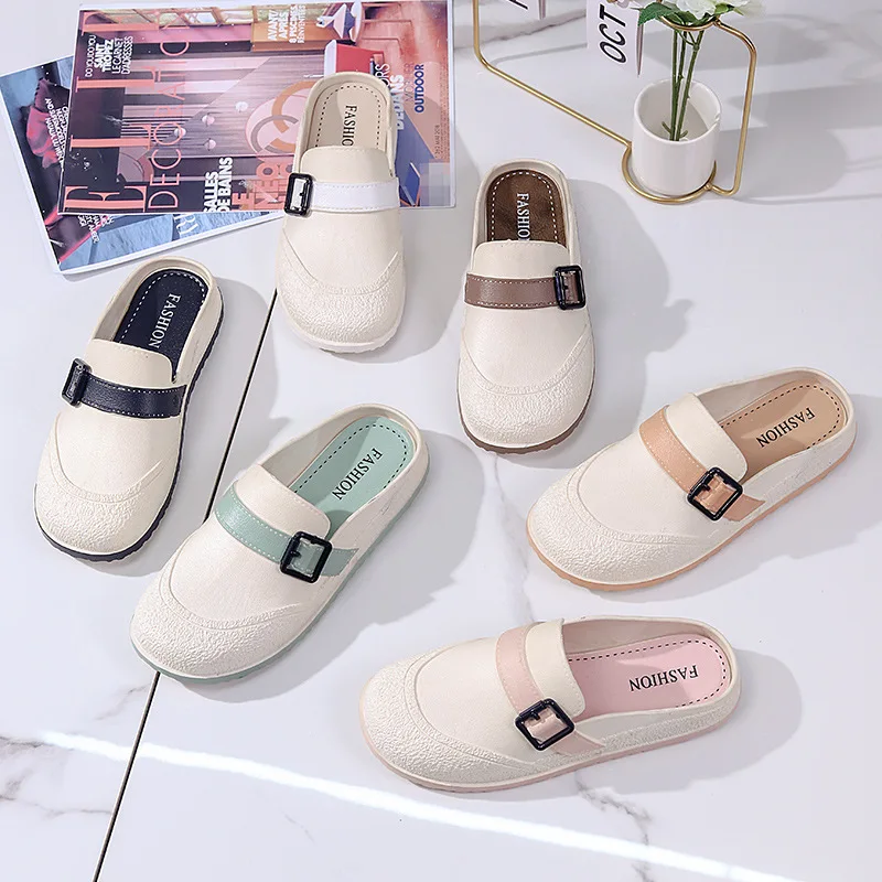 

Summer Slippers, Fashion Toe Korean Version Sandals Women's Shoes Beach Women Dressy Outside and Home Flip Flops
