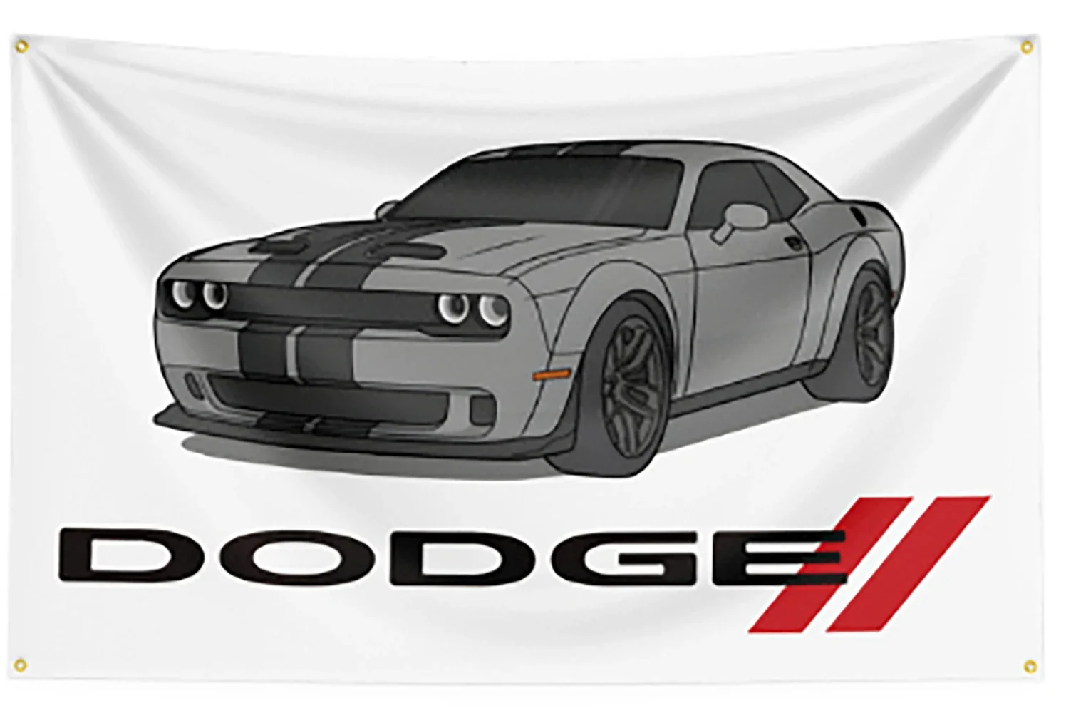 FLAGDOM 90X150CM 3X5FT Dodges Bandera Poliéster Impreso Car Banner Para Decoración