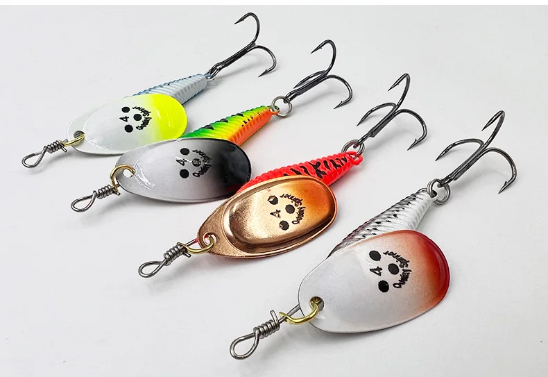 ShareShark 3 Stück Rotierende Metall-Spinner Angelköder 10/15/20g Künstliche Hartköder für Karpfen, Barsch, Hecht mit Dreifachhaken Angelzubehör – Detail 10