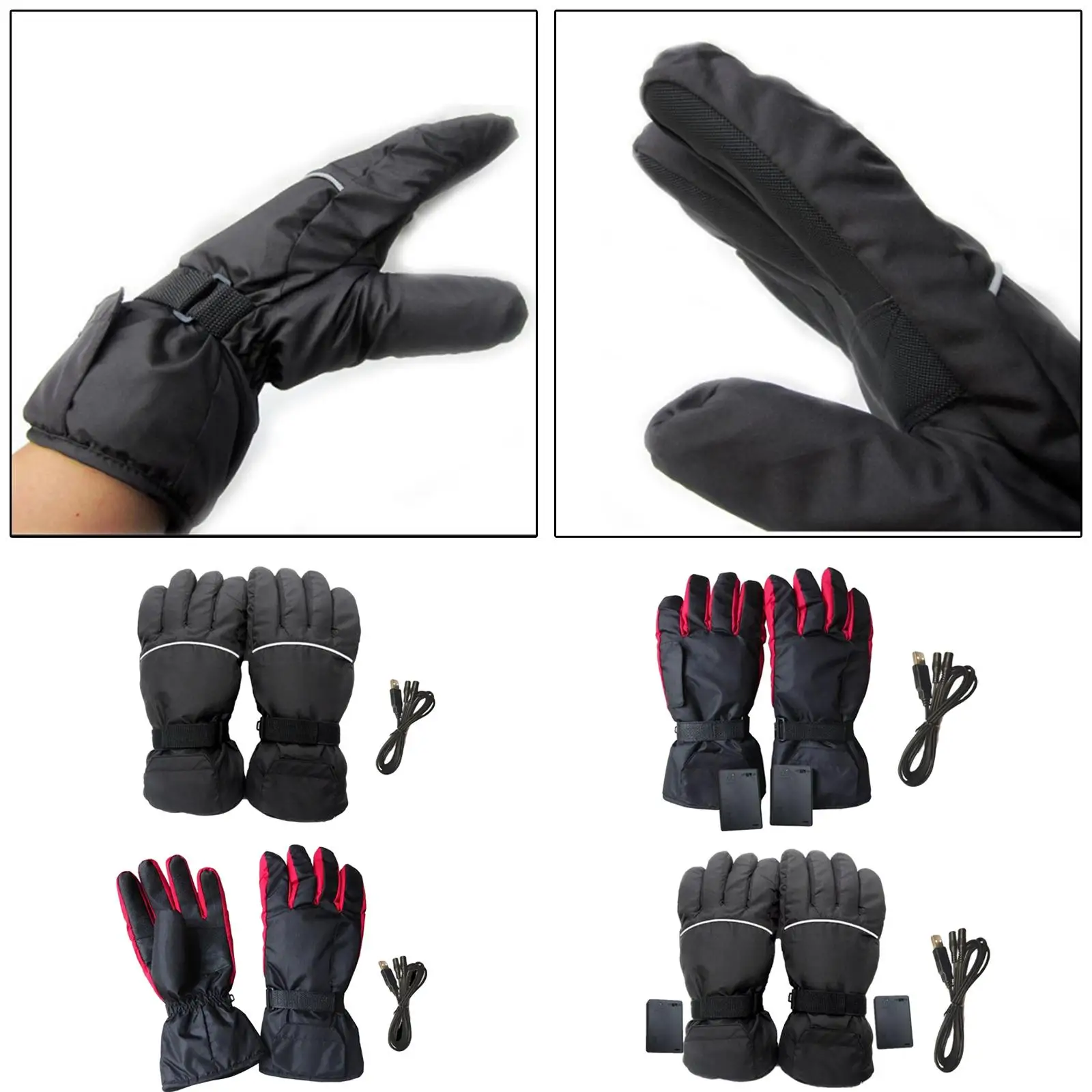 Heated Gloves Windproof Breathable Winter Thermal Glove for Outdoor Activities