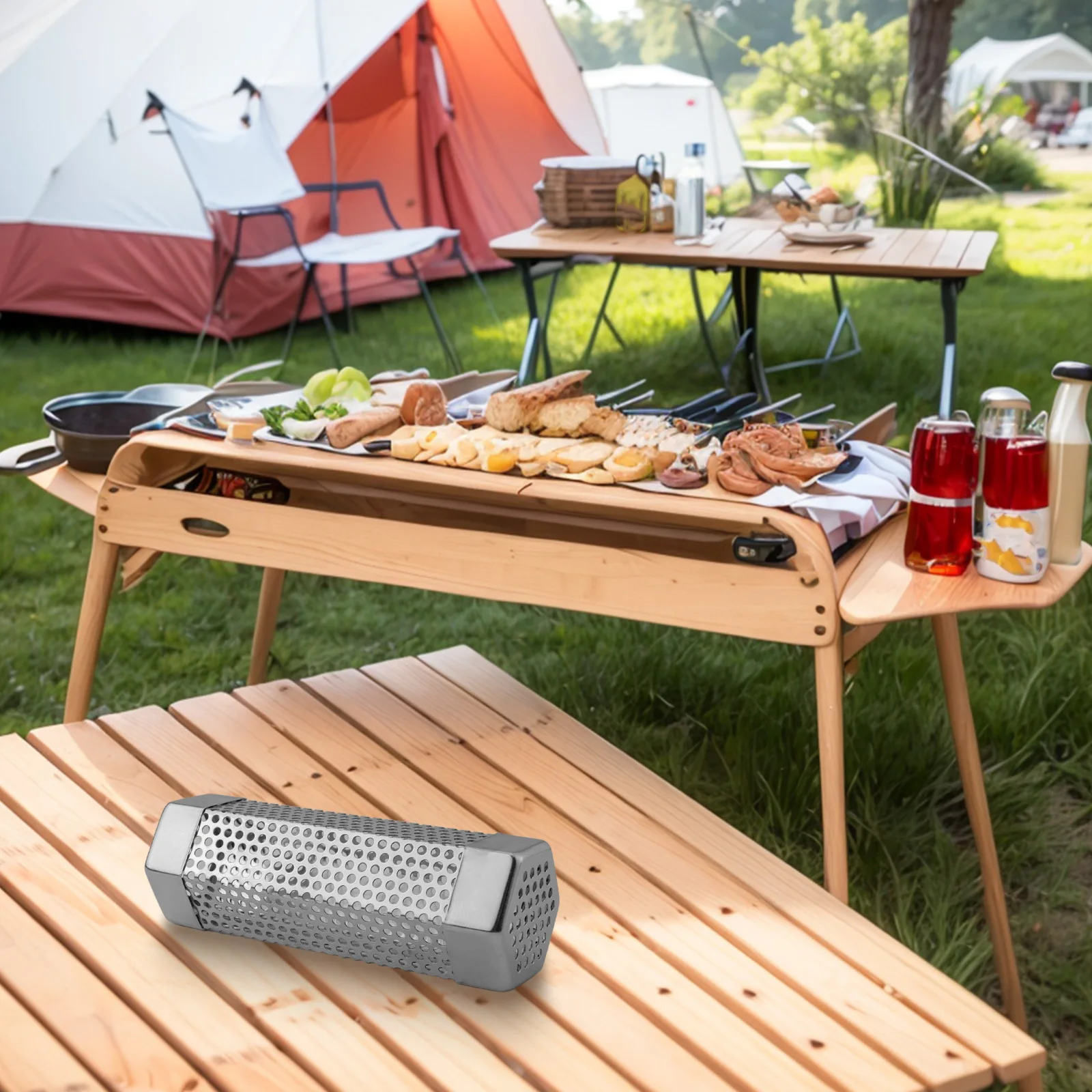 Cold Smoke Generator BBQ Smoke Tube Rich Smoky Flavors Sufficient Smoke Generation Abundant Smoke Bonus Accessories