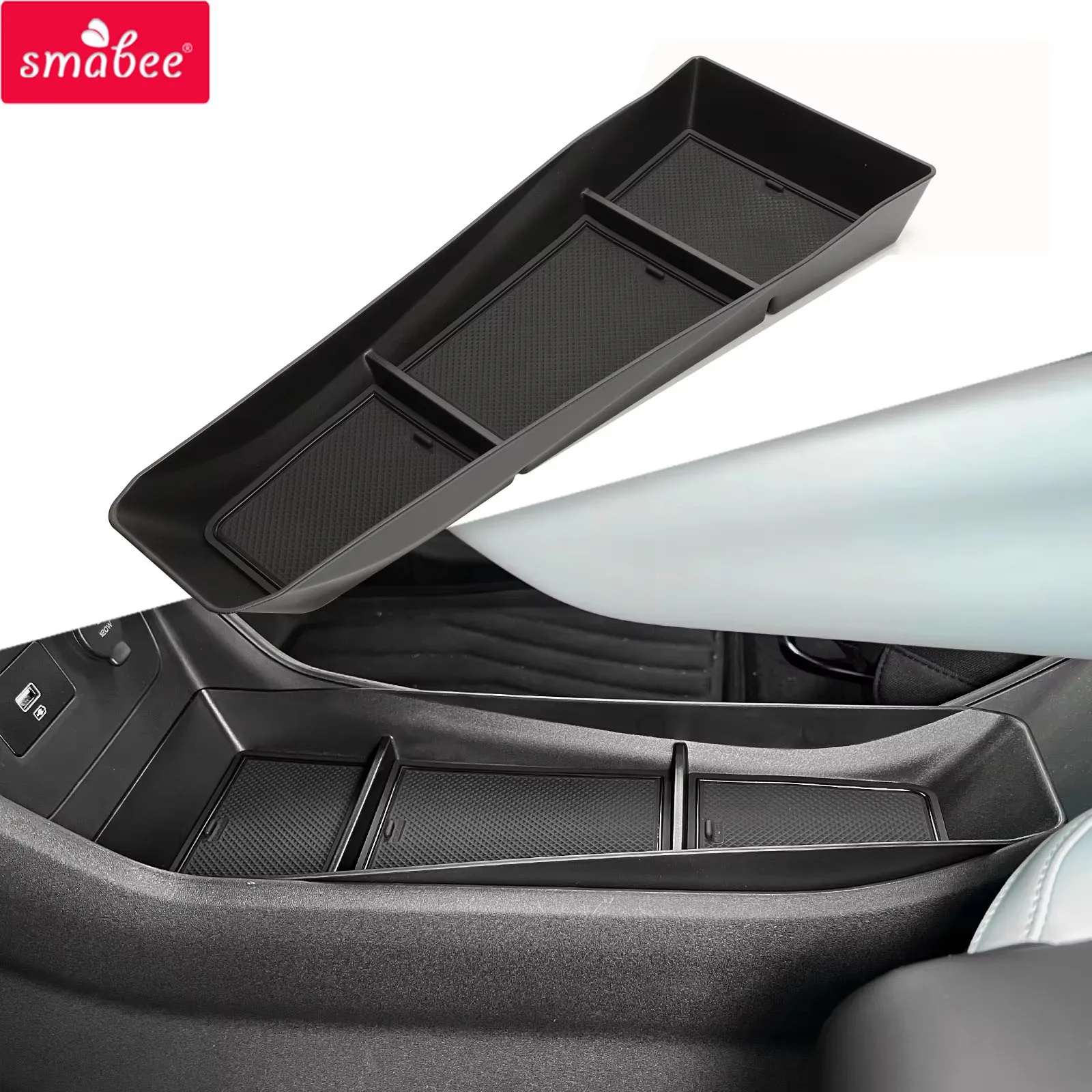 Para byd seagull/byd golfinho mini console central caixa de armazenamento central camada inferior organizador bandeja acessórios interiores do carro