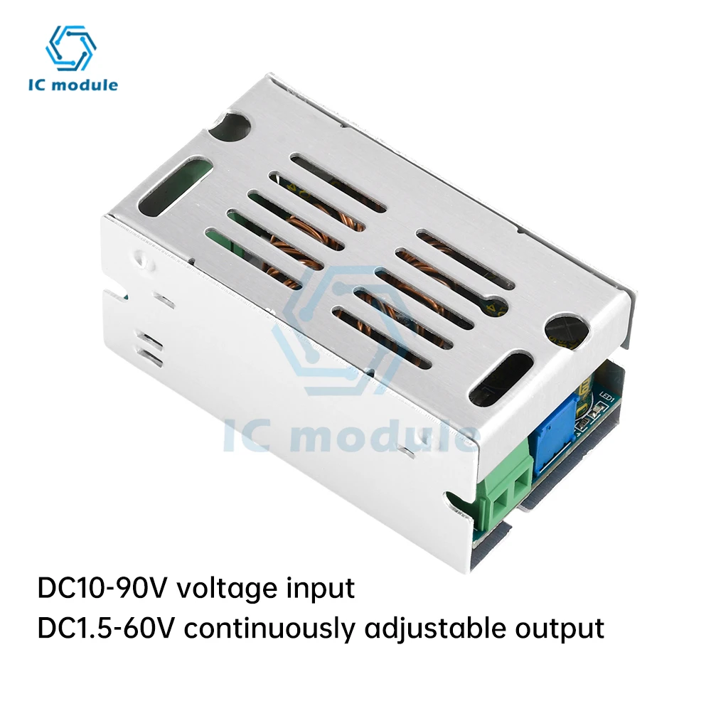 100W 6A DC-DC Step-Down Module Adjustable Buck Power Module DC90V72V36V24V to DC60V48V12  Synchronous Rectifier Buck Board