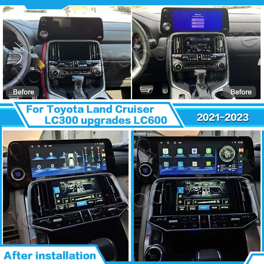 

For Lexus LX600 2022 - 2023 Android Car Radio 2Din Stereo Receiver Autoradio Multimedia Player GPS Navi Head Unit Screen