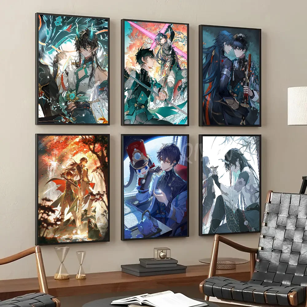 Honkai Star Rail Dan Heng Imbibitor Lunae Poster Paper Print Home Living Room Bedroom Bar Restaurant Cafe Art Painting Decor