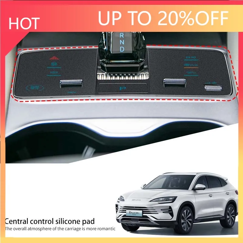 NEW1 For Byd Song Plus Seal u 2023-2025 Central Control Shift Panel Keyboard Silicone Film Button Dust-proof Anti-slip Protectiv