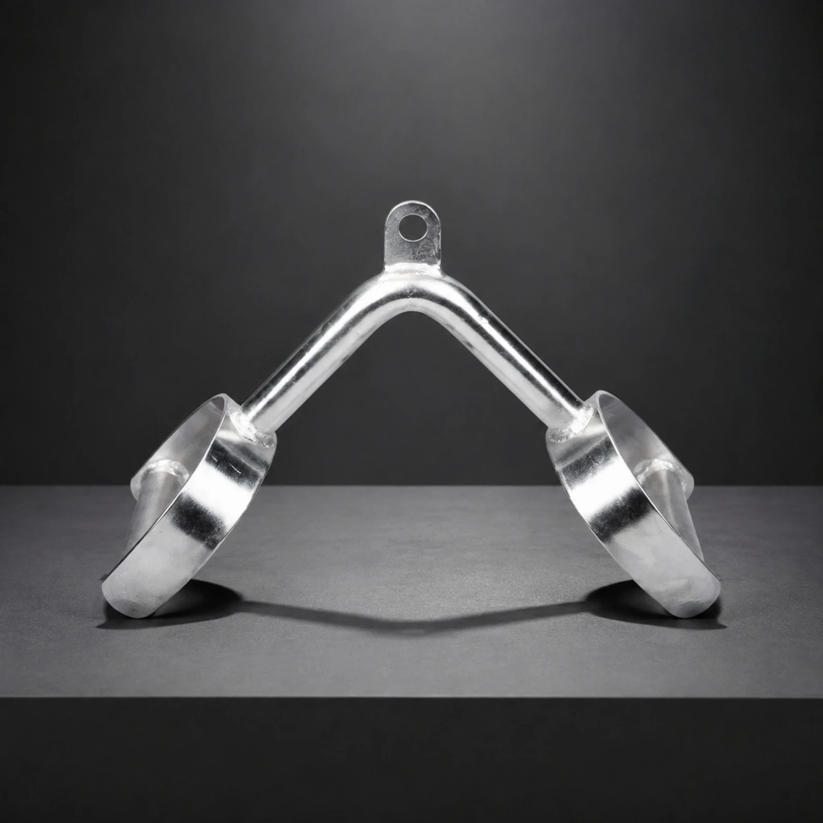V-Bar Cable Attachment Ergonomic Steel V-Row Handle with Attachment Eyelet Lat Pulldown Bar Rust-Resistant for Home Gym