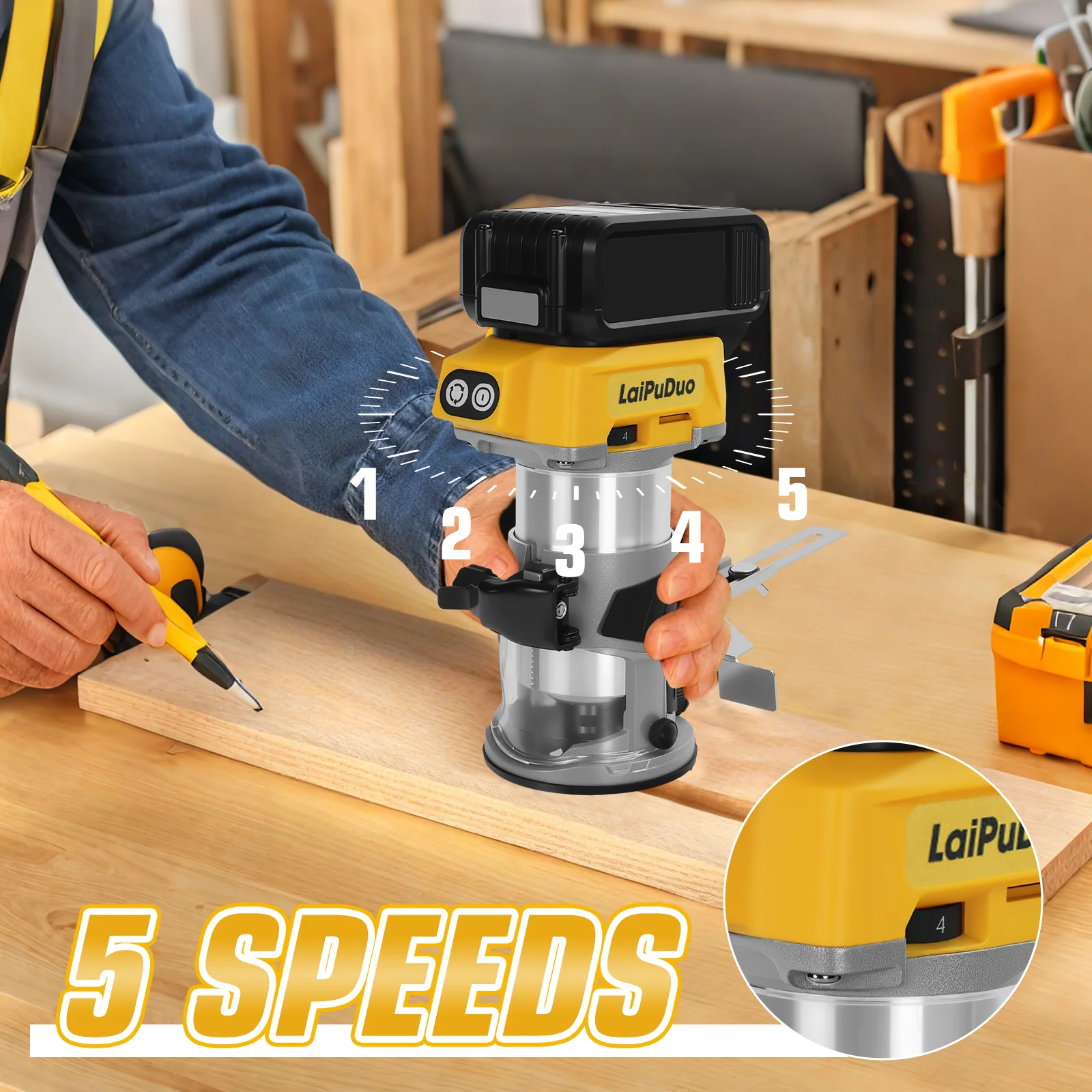 Brushless Wood Router Wood Tri - Woodworking Usa recension och pris