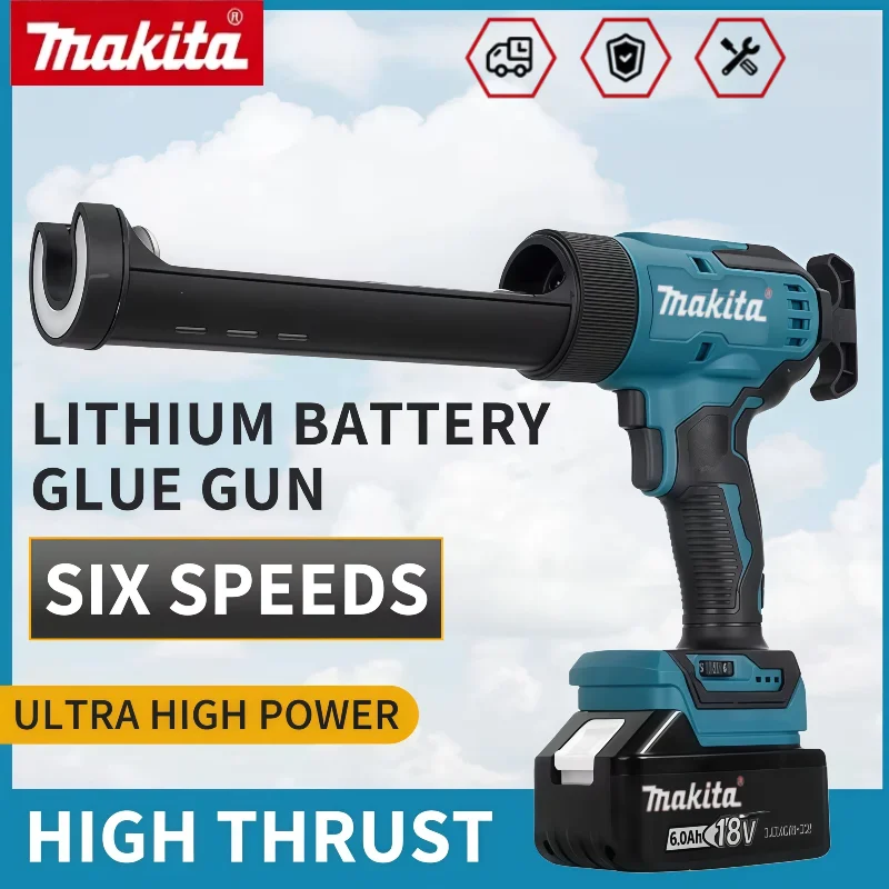 

Makita Electric Glass Glue Gun Cement Glass Adhesive Glue Seal Sealant Tool Wireless Glass Doors Windows Filling 18V Sewing Gun