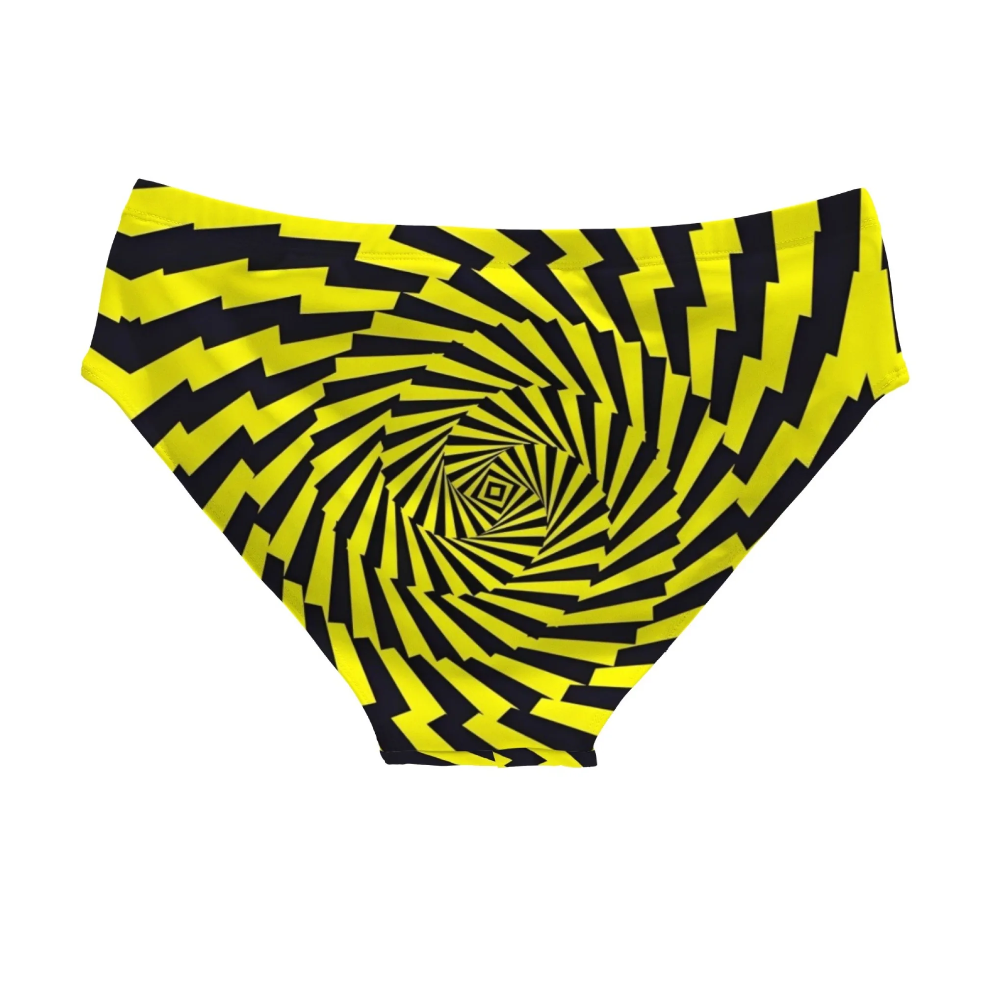 Hallucination Vortex Men's Swimming Trunks Sexy Beach Surfing Briefs Lightweight Comfortable Breathable Men's Bikini Swimwear