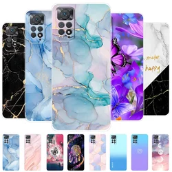 For Xiaomi Redmi Note 11S Case Note11 Silicone Fashion Painted Soft Phone Case For Redmi Note 11 Pro 5G Cover Note11 4G Bumper