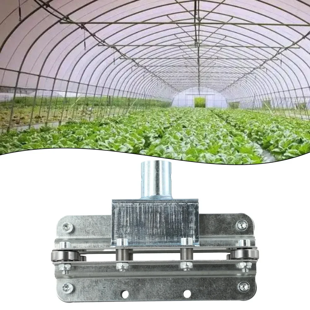 Electric Film Roll Machine for Side Ventilation in Vegetable Greenhouses with Steel Frame and Advanced Pulley Mechanism