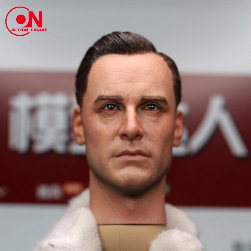 1/6 스케일 마이클 파스 벤더 헤드 스컬 프트 PVC 남성 군인 헤드 조각 모델 맞는 12 ''액션 피규어 바디 인형