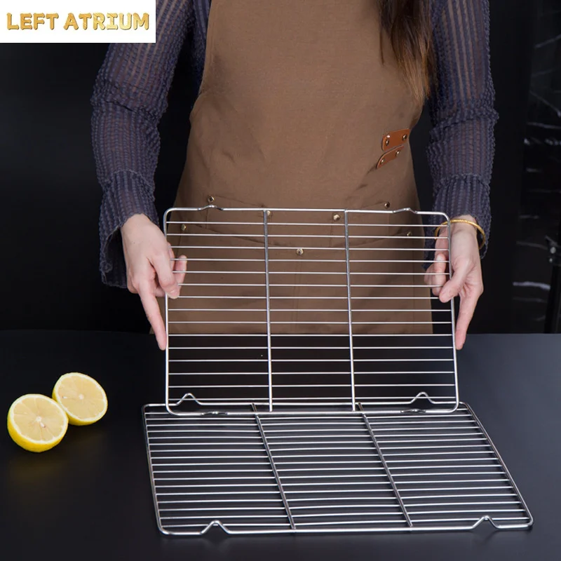 Stainless Steel Barbecue Mesh Oven Pastry Heat Dissipation Mesh Rectangular Barbecue Mesh