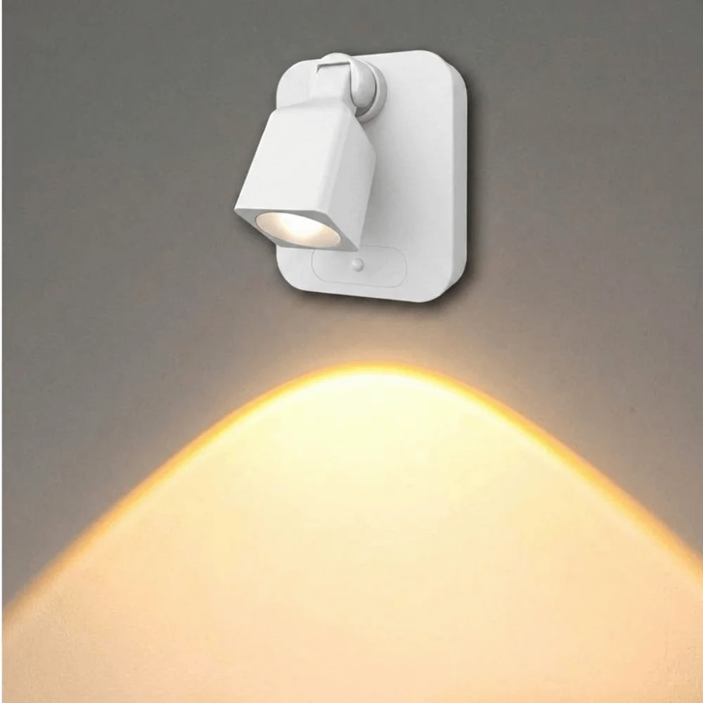 Modern Style Magnetic Wall Lamp Rechargeable Magnetic Rechargeable Spotlight Adjustable Angle 3 color Wall Light Home Hotel