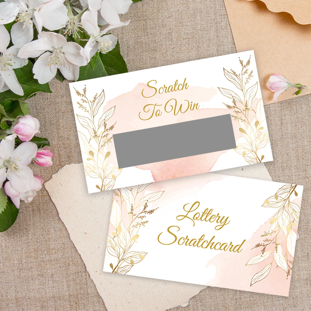 การ์ดโน้ตเปล่า 24 ชิ้น, การ์ดขูดสีชมพูโรแมนติกสีทอง, การ์ดขูดเซอร์ไพรส์วันหยุดปี 2026, ของตกแต่งงานปาร์ตี้, ของขวัญ DIY