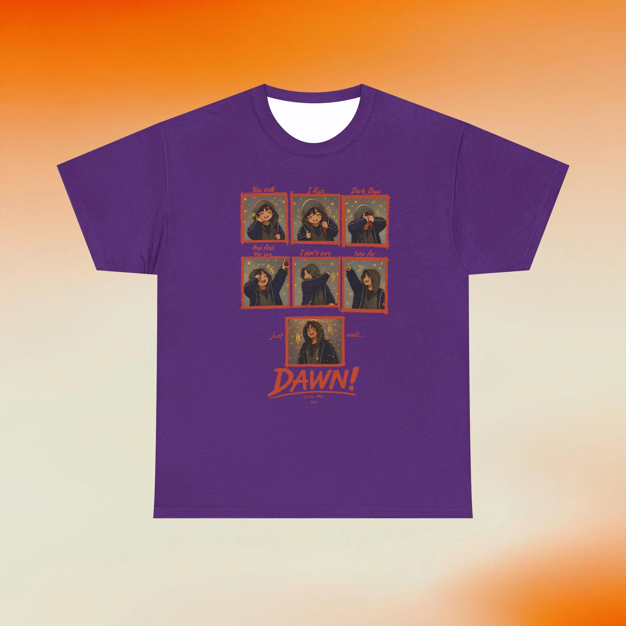 Koreanische Popkultur-inspirierte Sun Graphic Tee Fan-T-Shirts, einzigartiges Geschenk für K-Pop-Fans, lässiges Streetwear-T-Shirt – Detail 12