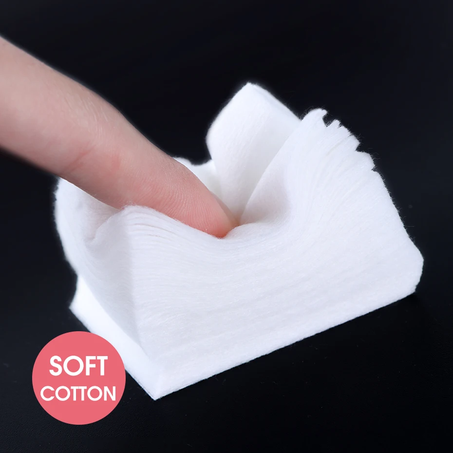 1 confezione di salviette di cotone per unghie morbido senza sfilacciature di carta Gel smalto per la rimozione avvolge smalto per unghie pulizia strumenti per Manicure BE1543