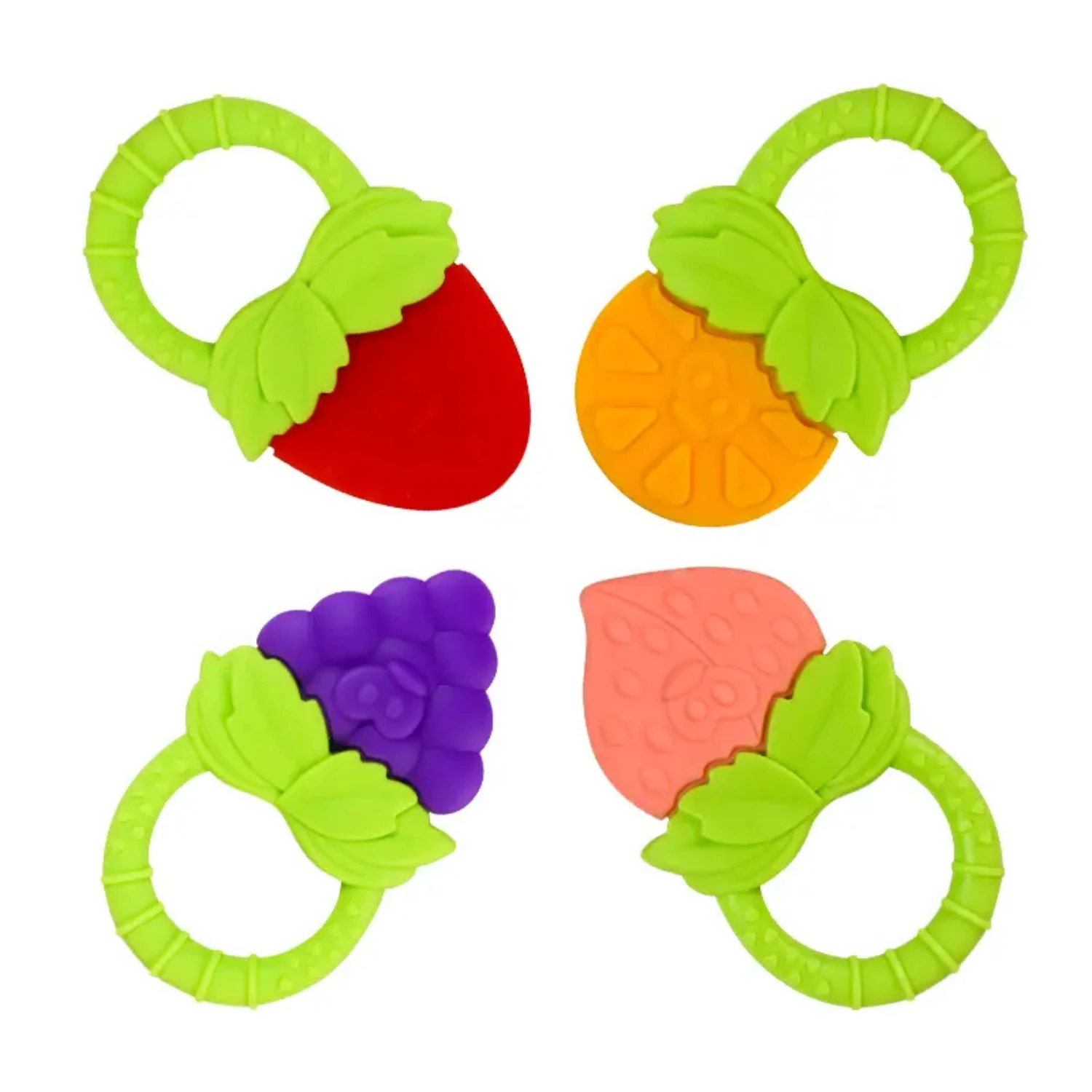 

Улучшенный набор нетоксичных органических силиконовых белунных ключей высшего качества для прорезывания зубов — безопасные игрушки для прорезывания зубов без BPA для малышей и мам